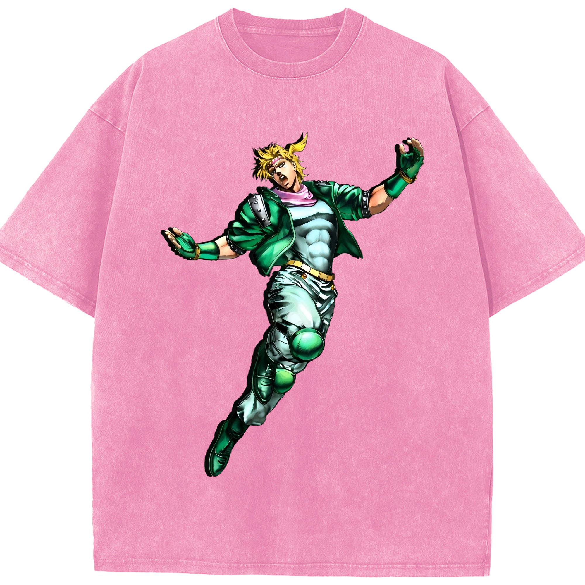 （画像用） ジョジョの奇妙な冒険 ディオ?ブランドー JoJo's Bizarre Adventure Dio Brando 綿100% ヴィンテージ風 半袖Tシャツ（フロントプリント）